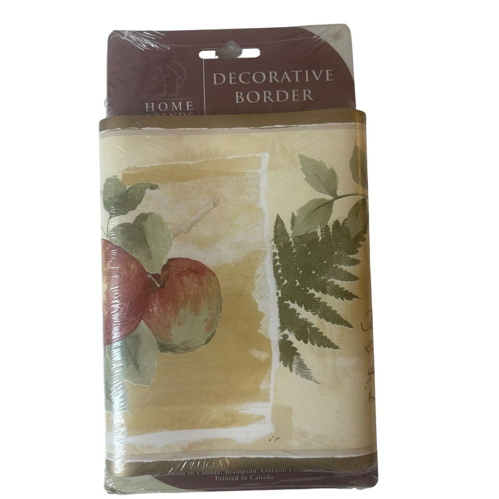 2 Pks Home Trends Decorative Border "Botanical" 15 Feet - Sealed